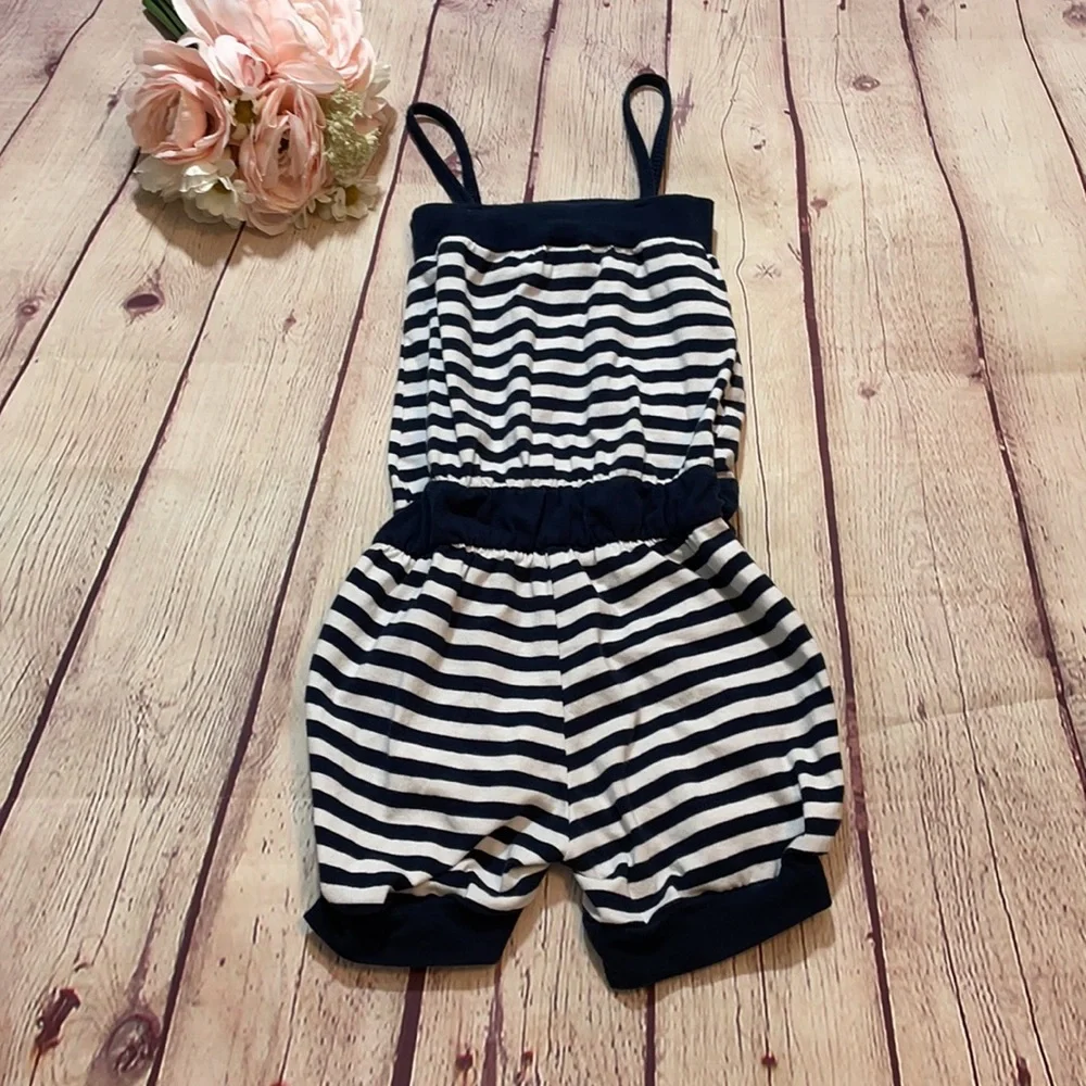 🌸 Blu Mediterranean Lifestyle Striped Romper_6